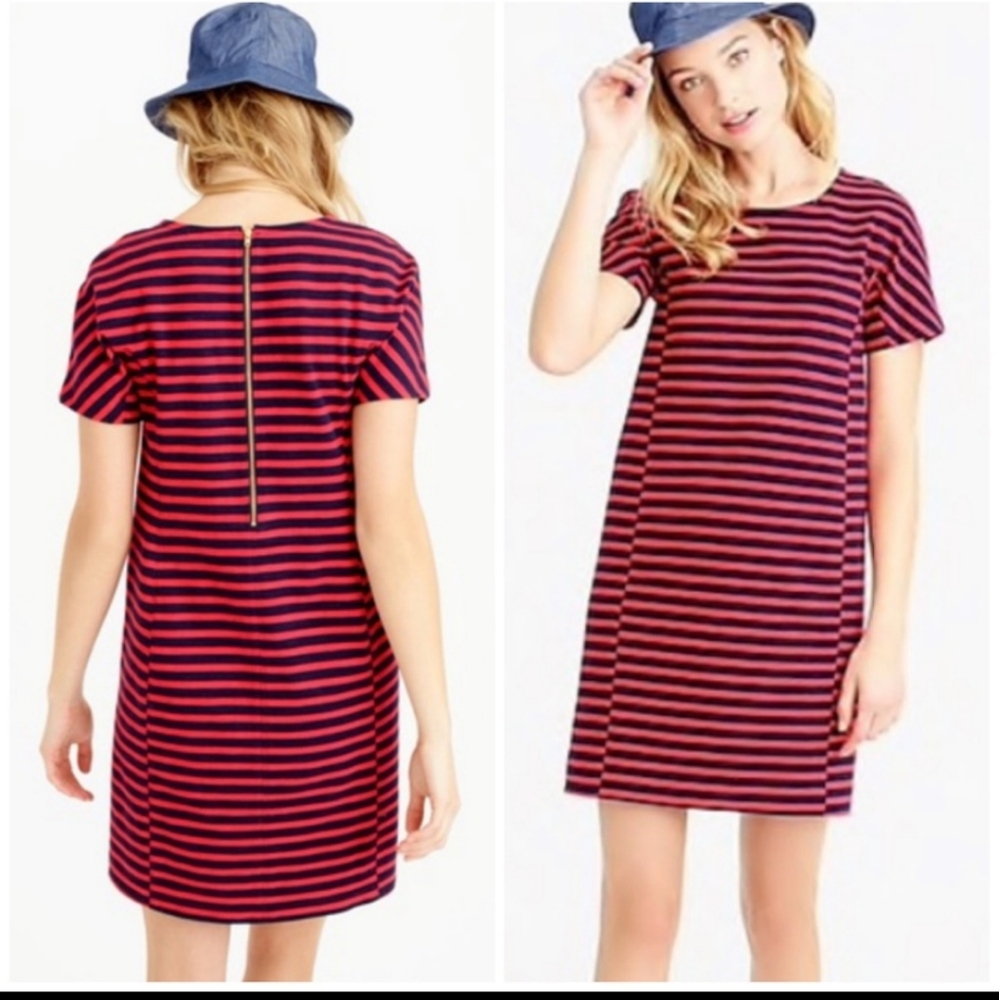 J. Crew Casual striped dress